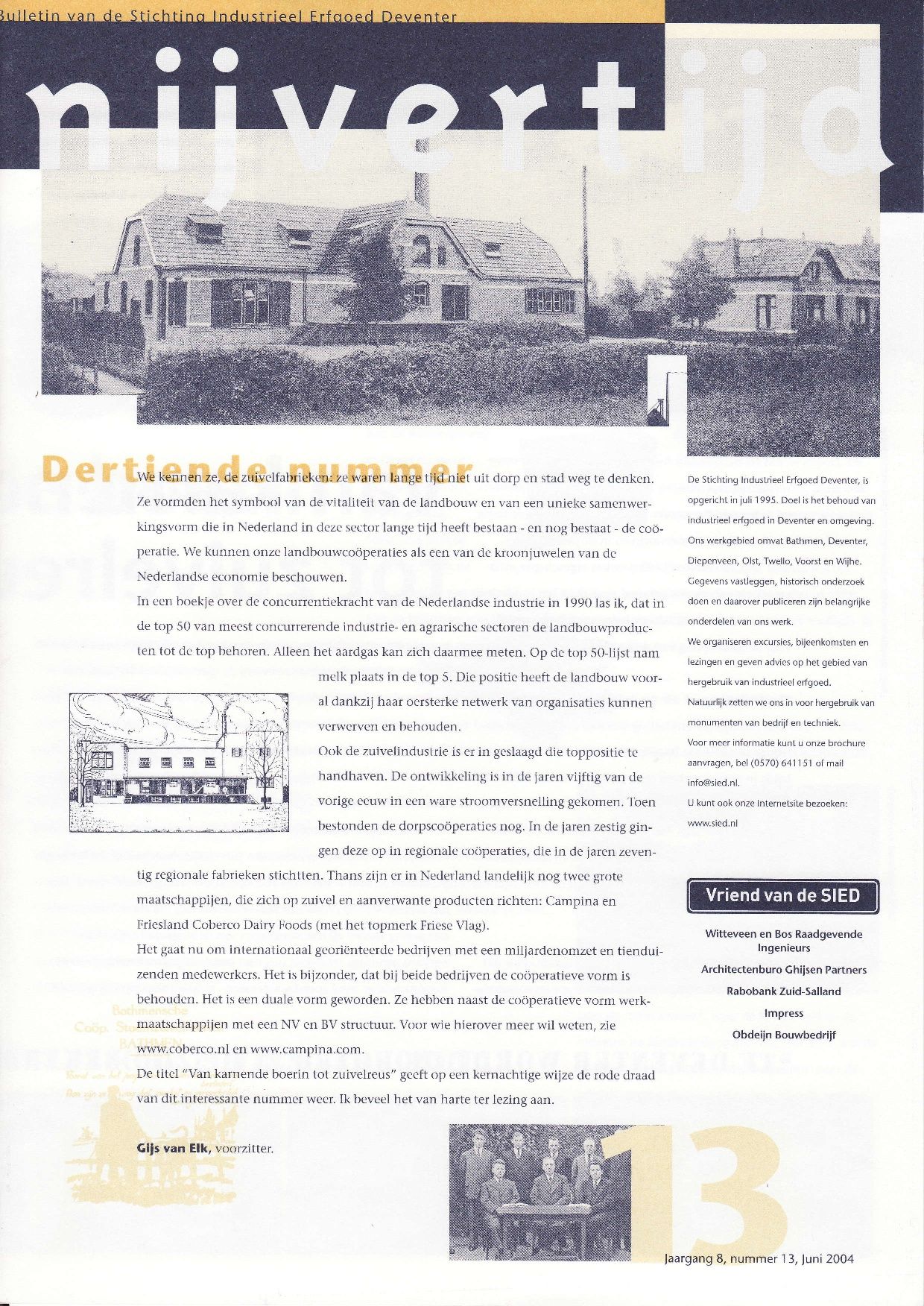 Tijdschrijft Nijvertijd No 13 Van karnende boerin tot zuivelreus